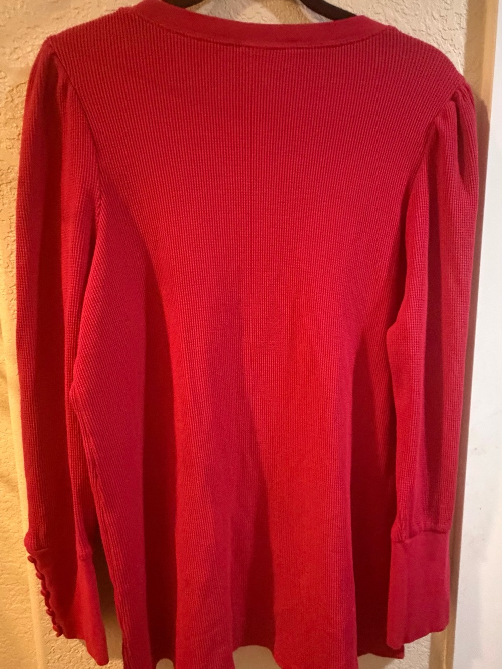 torrid Red Ribbed Long-Sleeve Top - Picture 2 of 4